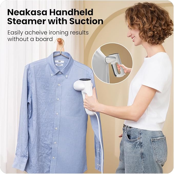 Neakasa Magic 1 Vacuum Steamer, Handheld Travel Garment Steamer for Clothes