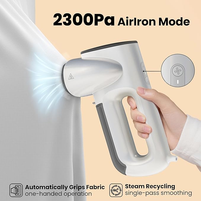 Neakasa Magic 1 Vacuum Steamer, Handheld Travel Garment Steamer for Clothes